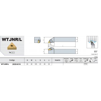 porta inserto desvaste exterior WTJNR
